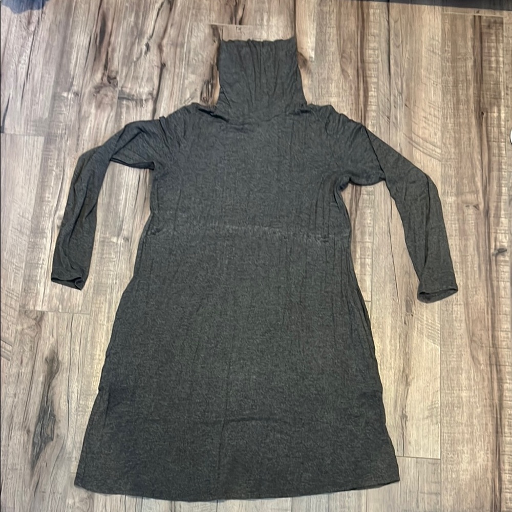 Gray Long Sleeve Dress